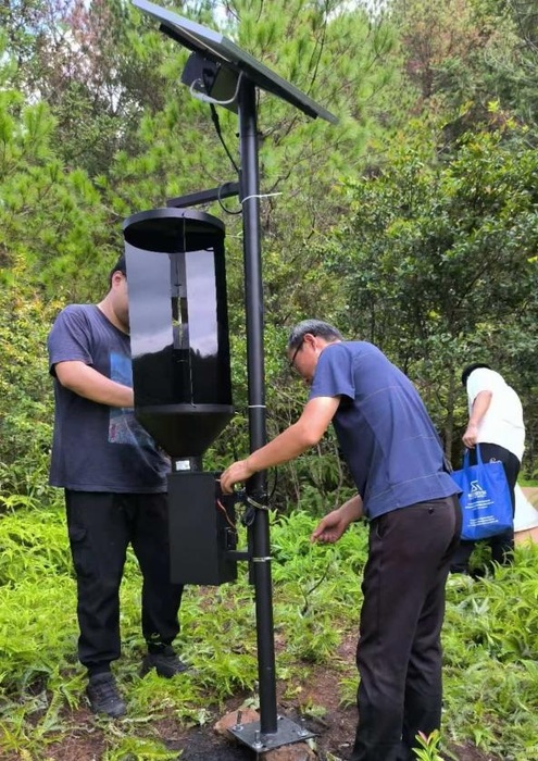 松墨天牛智能诱捕器安装现场.jpg