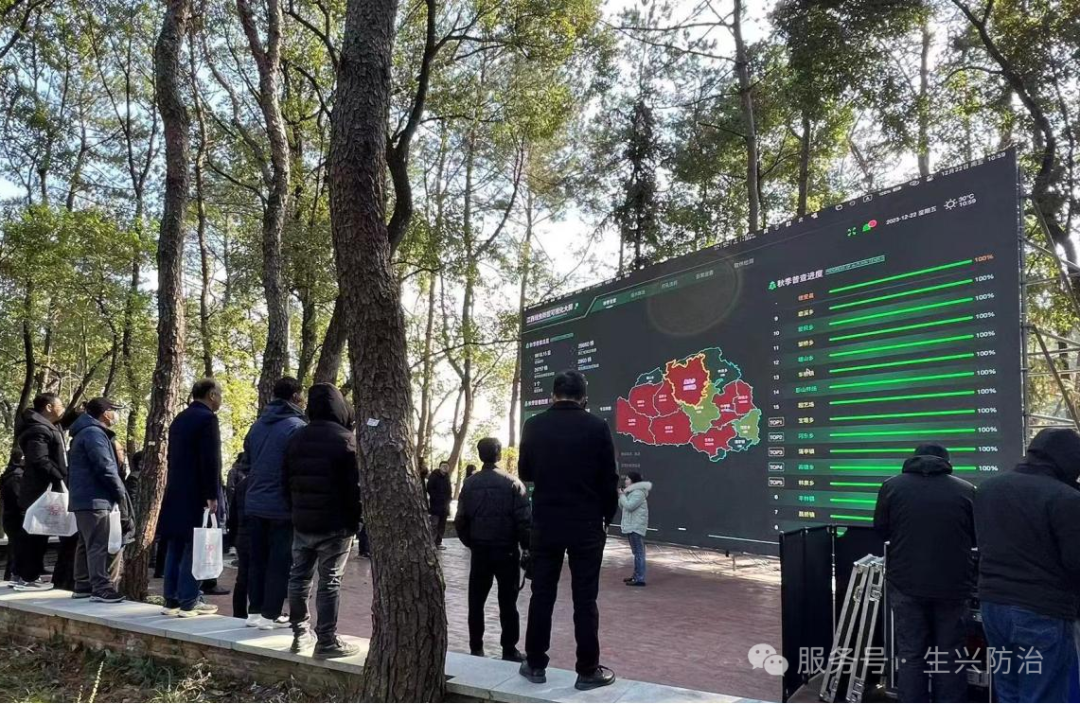 江西松材线虫防控平台大屏展示